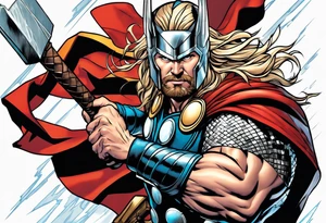 The Mighty Thor from current Marvel comics tattoo idea