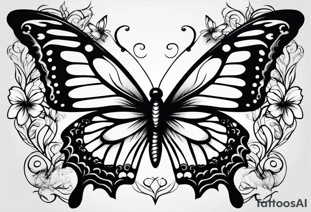 Butterflies tattoo idea