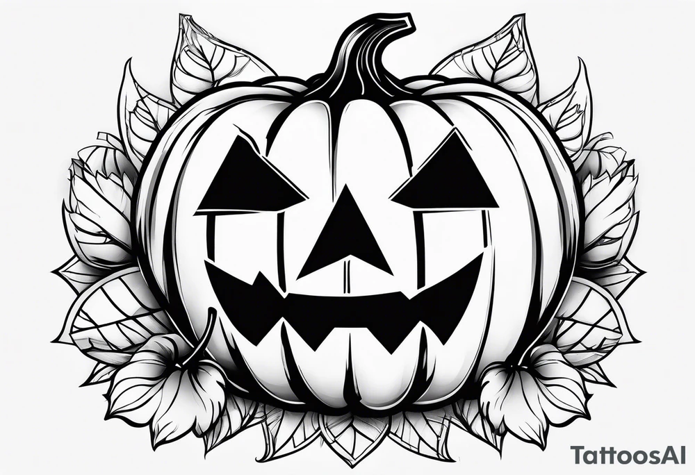 pumpkin tattoo idea