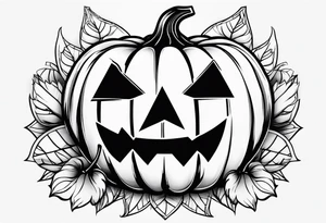 pumpkin tattoo idea