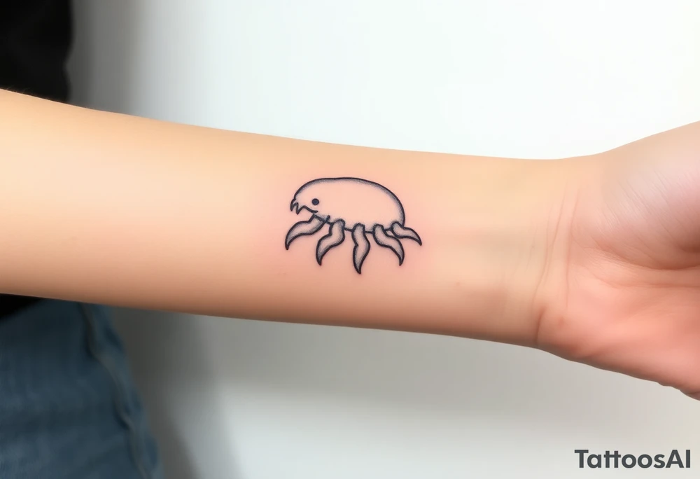 tardigrade, water bear, cute, baby, endurance, resilience, 8 legs tattoo idea