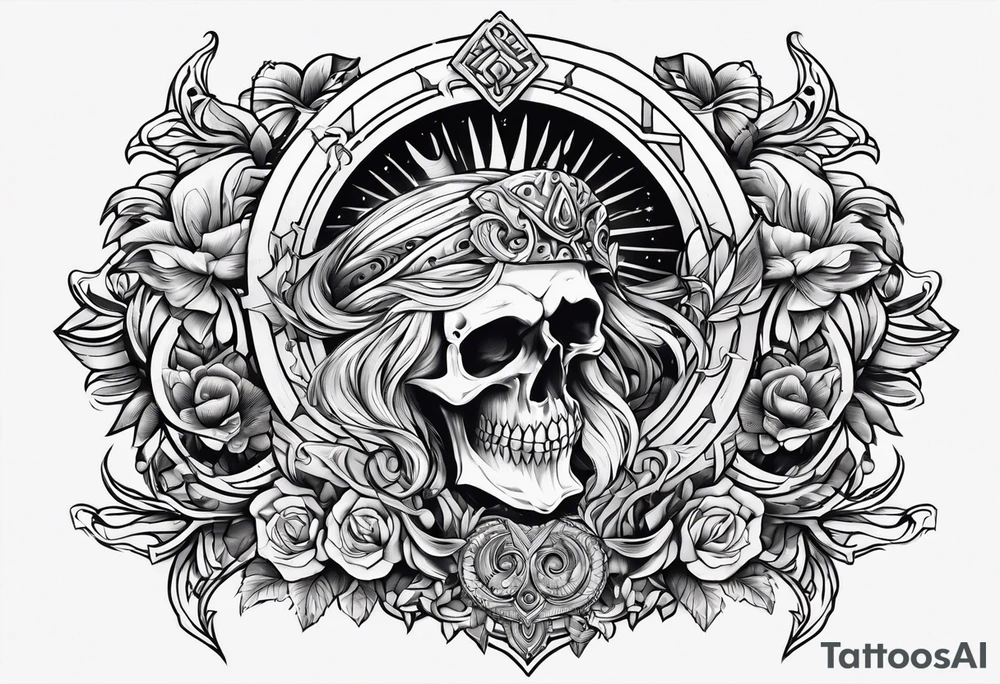 Valhalla funeral tattoo idea