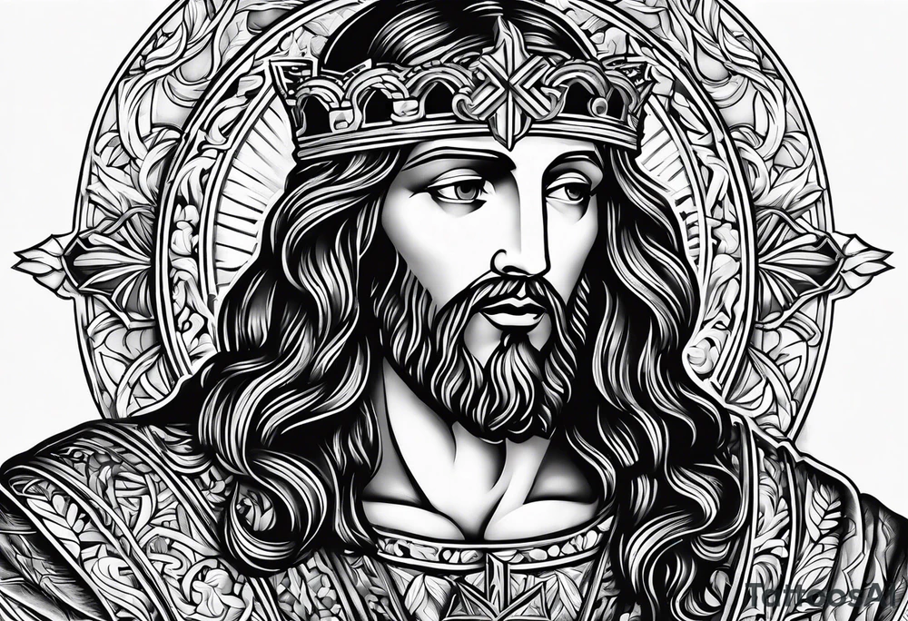Jesus Christ helping me crush evil tattoo idea