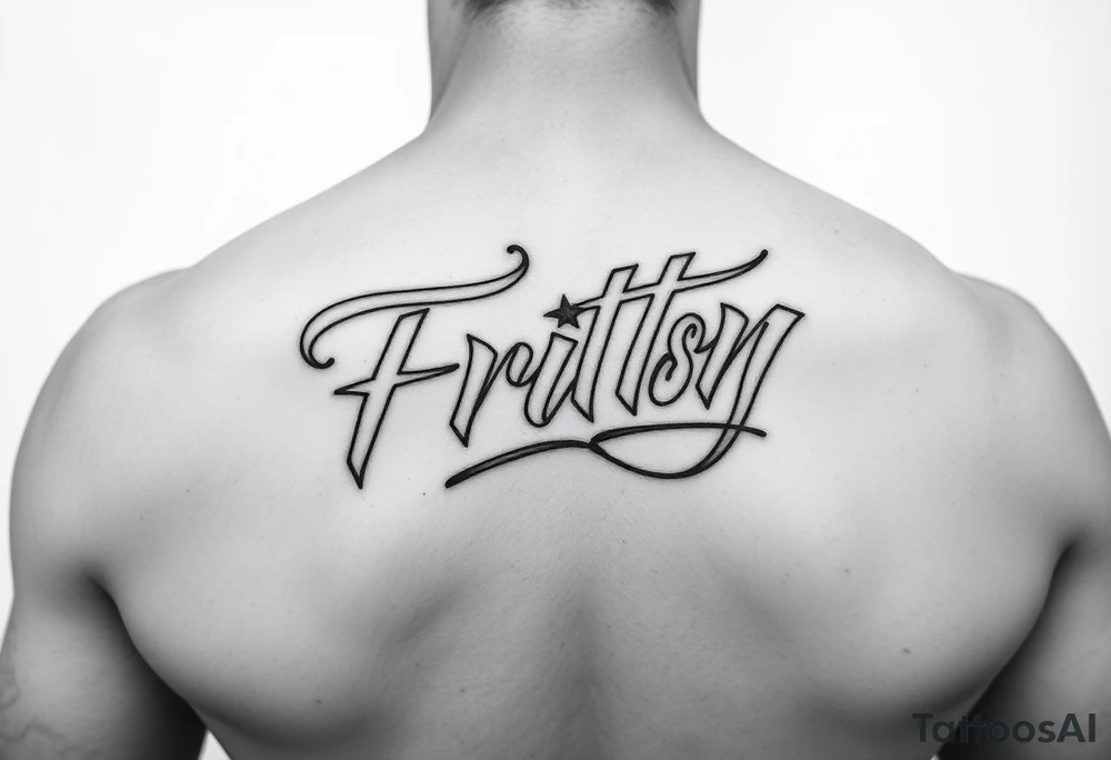 High class white trash fancy script tattoo tattoo idea