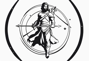 sagittarius, faith, strong, warrior, god, jesus, christ tattoo idea