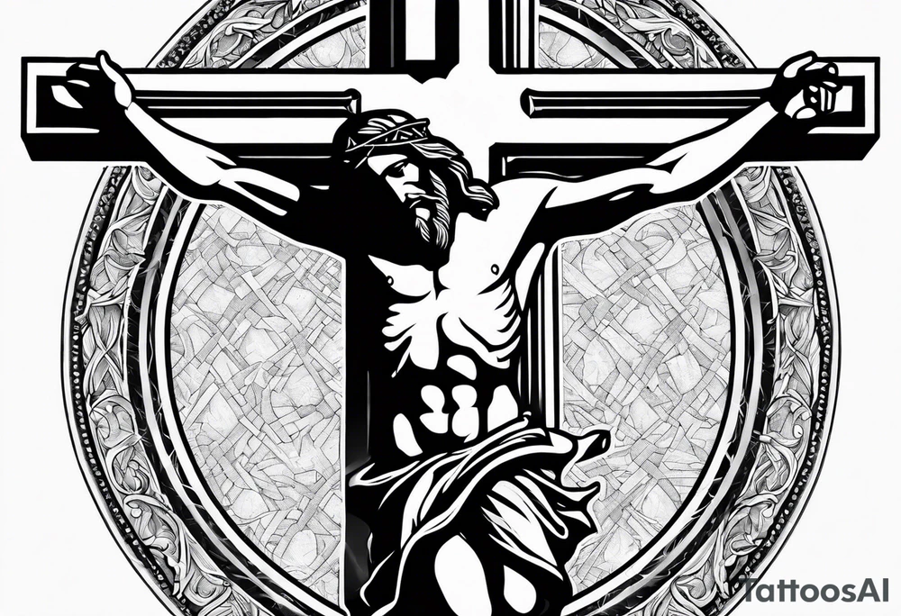 Jesus on the cross tattoo idea