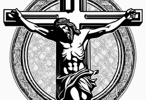 Jesus on the cross tattoo idea