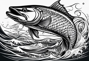 Fishing tattoo idea