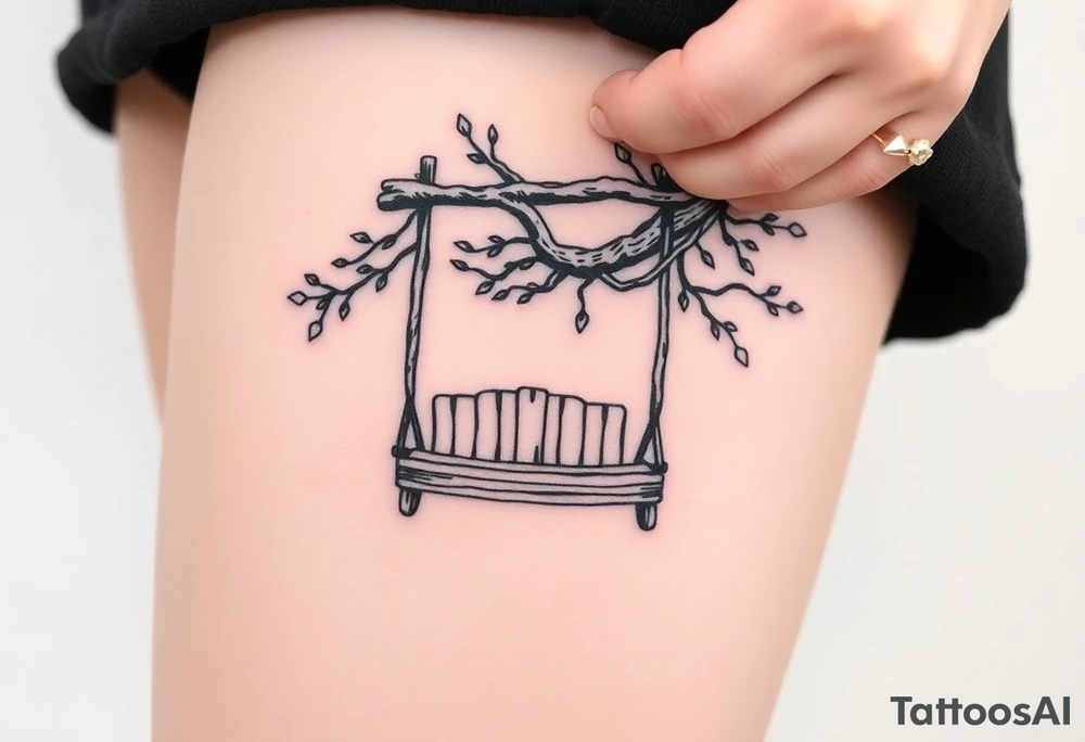 tree swing tattoo idea