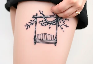 tree swing tattoo idea