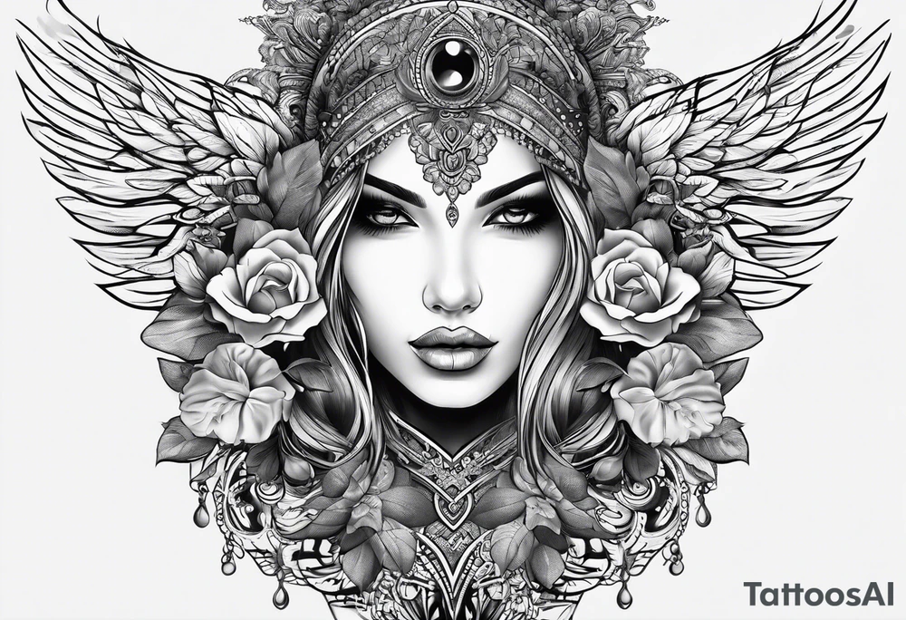 faceless tattoo idea