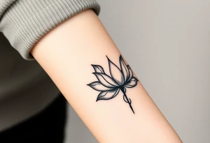 Lotus and Leo symbol tattoo idea