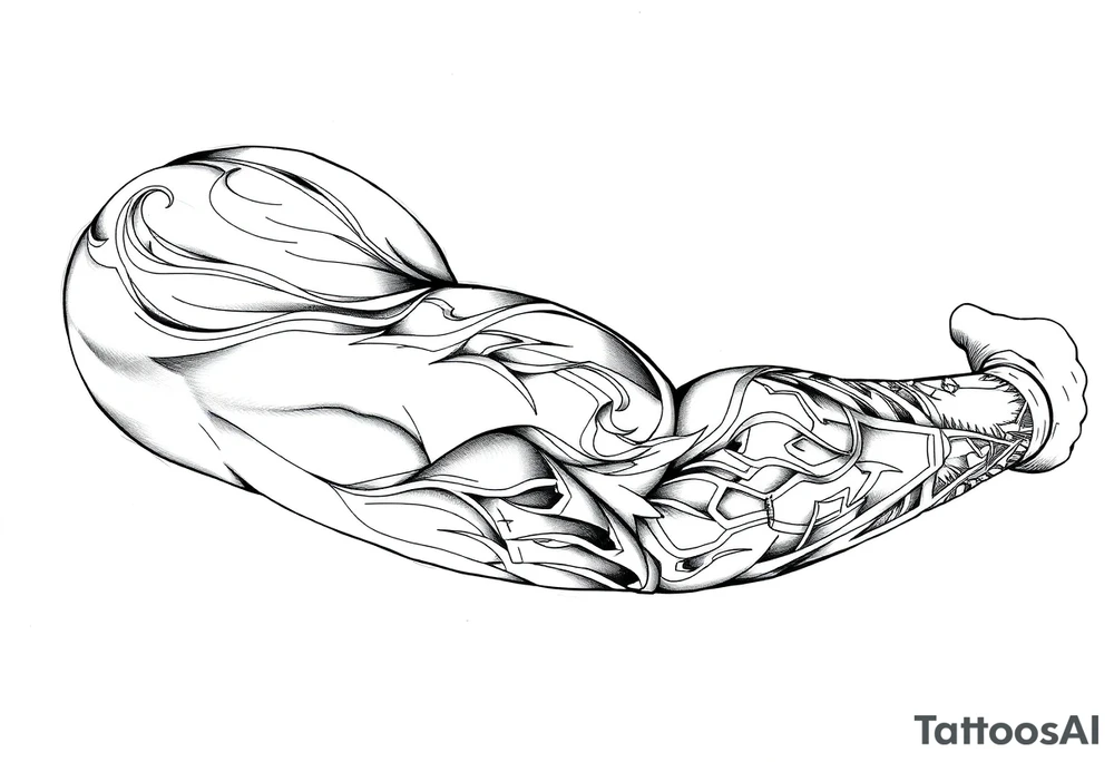 Upper arm 
Half sleeve tattoo idea
