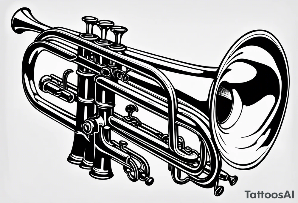 Trumpet tattoo idea