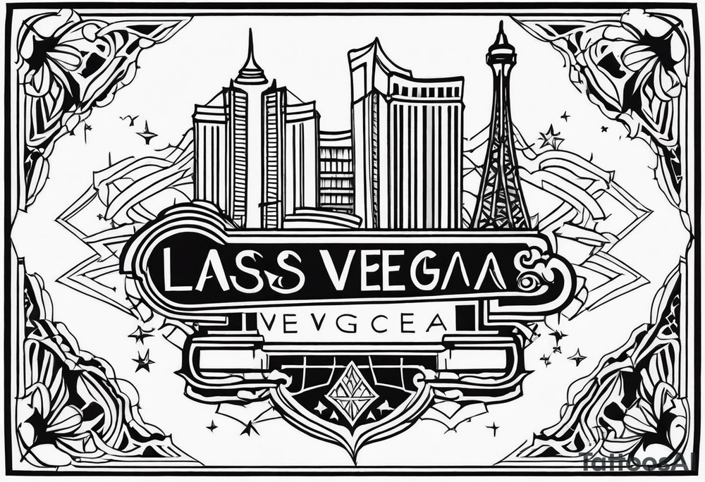 Las Vegas abstract tattoo idea