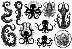 lovecraft myth tattoo for forearm tentacle +++ tattoo idea
