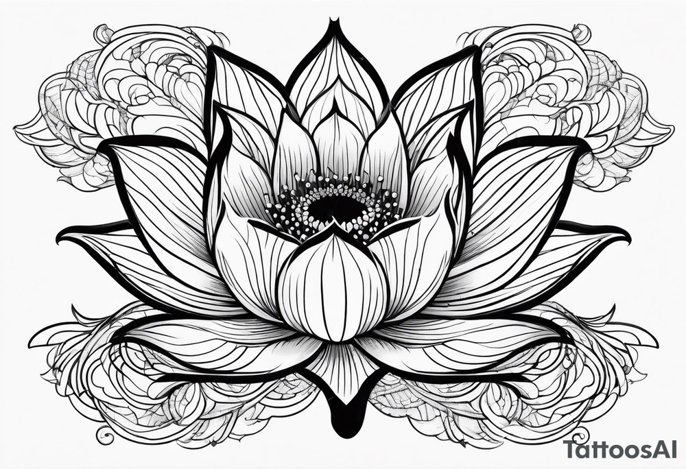 Lotus flower tattoo idea