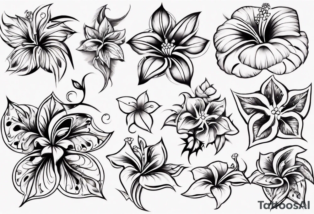 Hibiscusflower Ornament tattoo idea