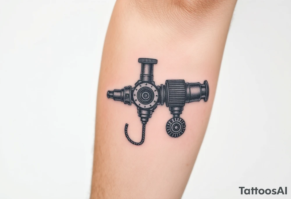 Antique medical equipment tattoo idea