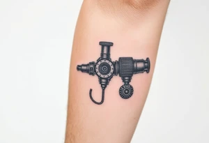 Antique medical equipment tattoo idea