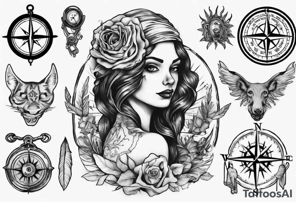 Girls Mystery Trip from Cincinnati w/compass tattoo idea