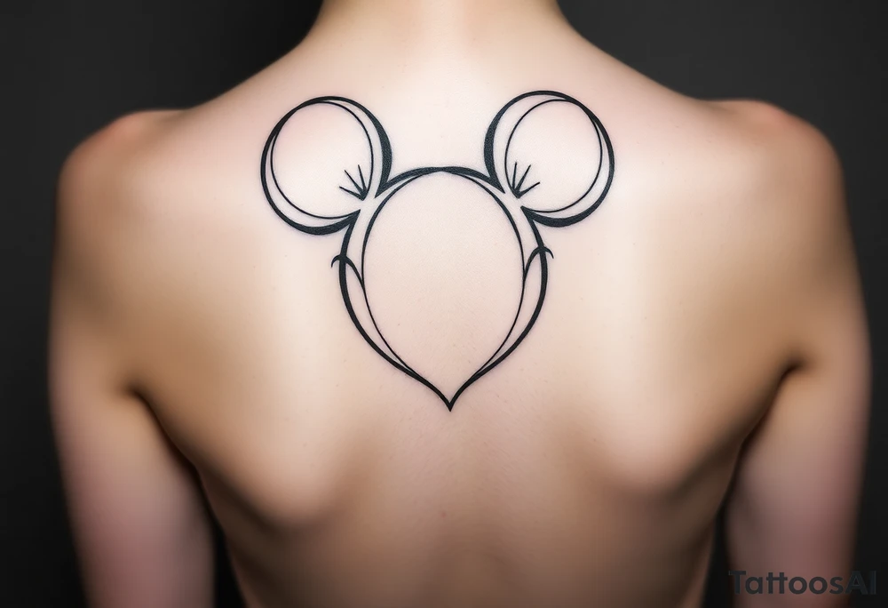 Mickeymouse heads outline Matthew 6lbs 7oz.    19 1/2in 07-29-2012 tattoo idea