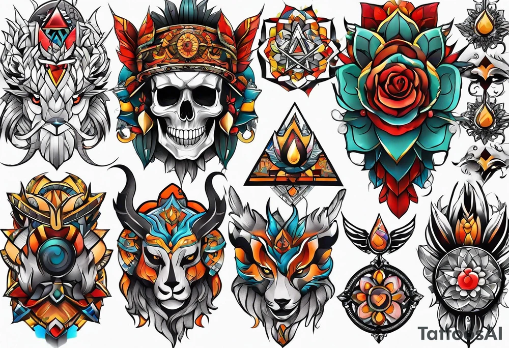 full sleeve tattoos for men. tattoo idea