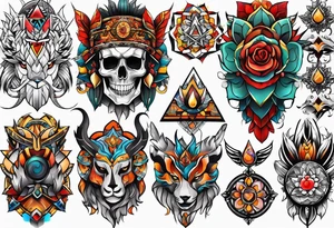 full sleeve tattoos for men. tattoo idea