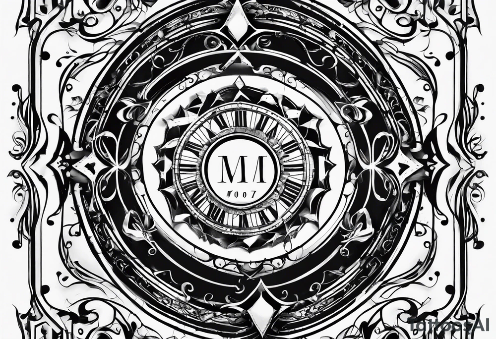 sheet music tattoo idea