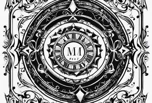sheet music tattoo idea