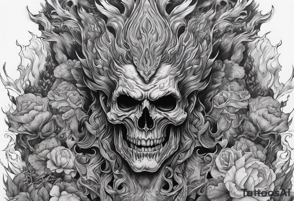 Hades in hell tattoo idea