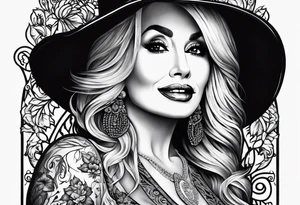 Dolly Parton with acorn tattoo idea