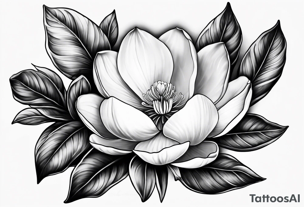 magnolia tattoo idea