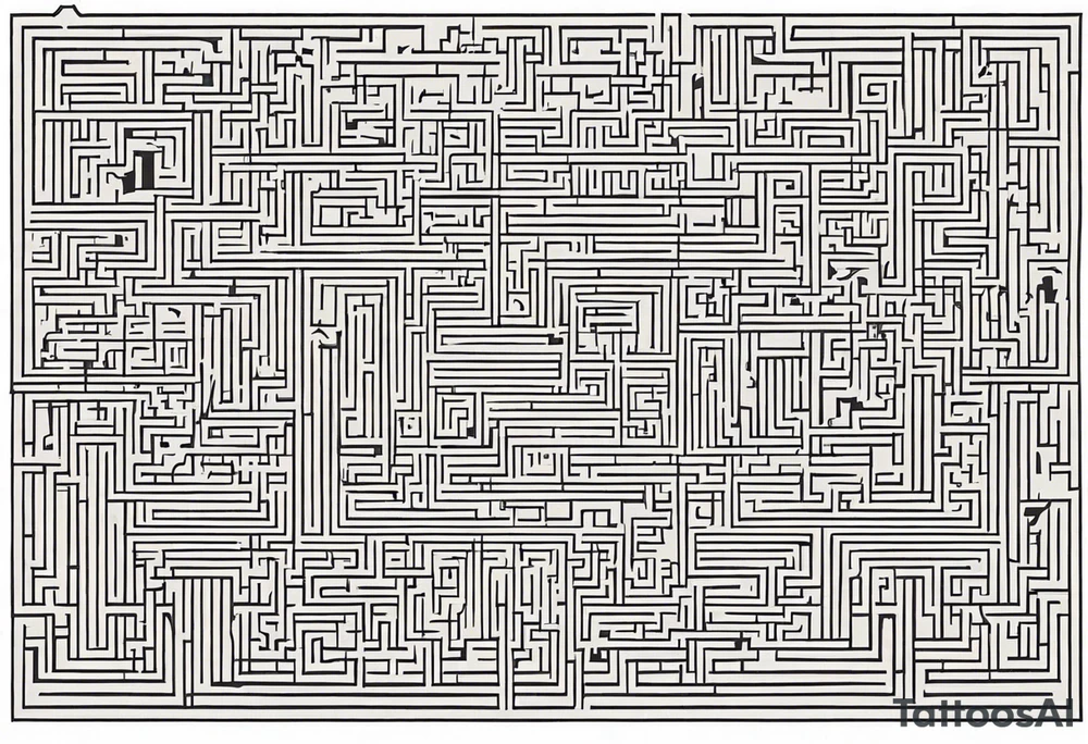 Maze Mirror Bell tattoo idea
