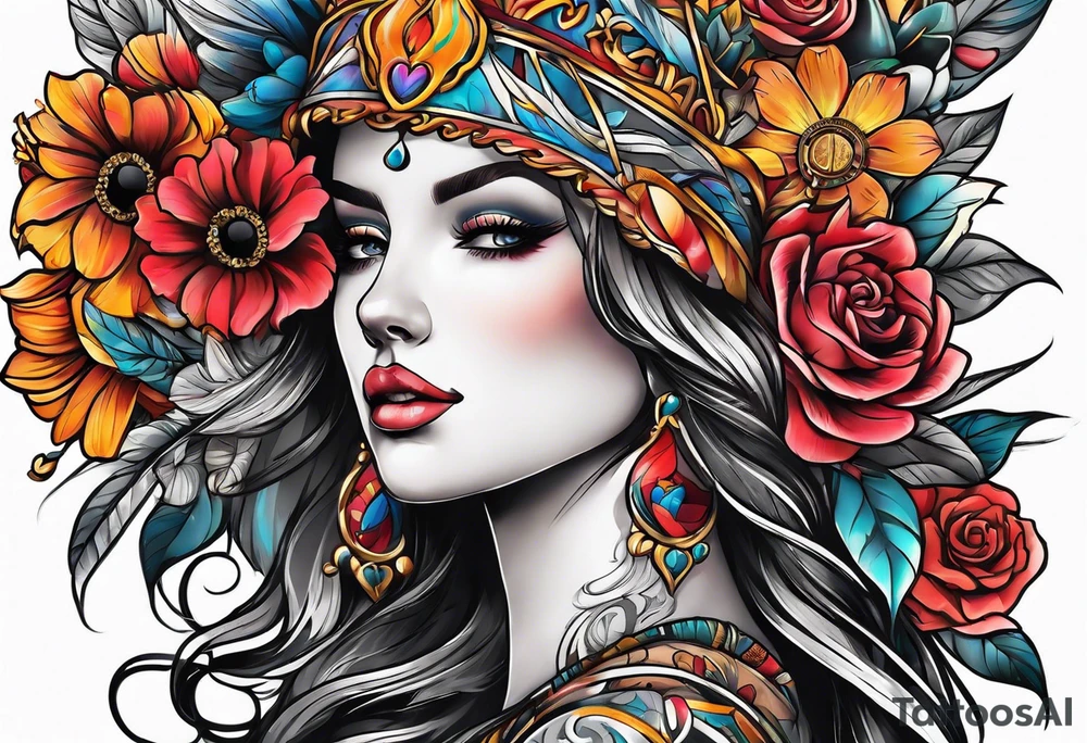 Tattoos to represent love, peace and humanity tattoo idea
