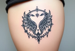 Tarot, the lovers ,witchy, Norse ,runes tattoo idea