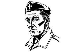 Schutzstaffel officer tattoo idea