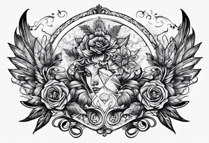 Symbolic italian characters tattoo idea