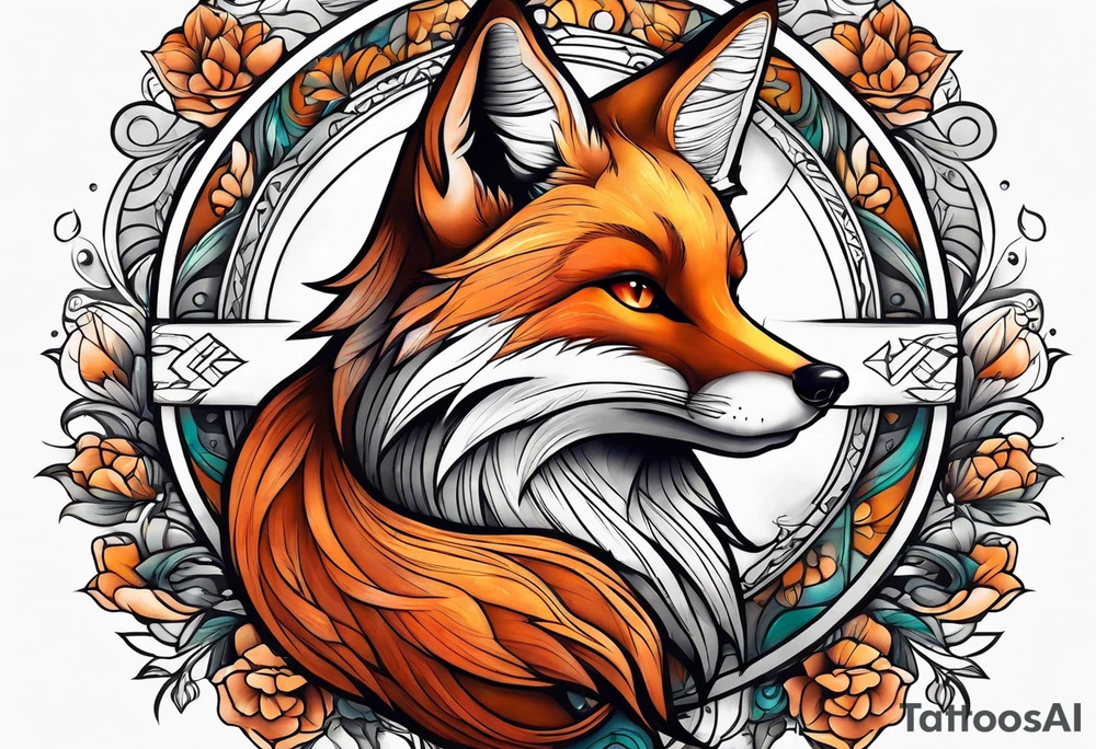 animal fox tattoo idea