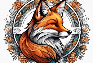 animal fox tattoo idea