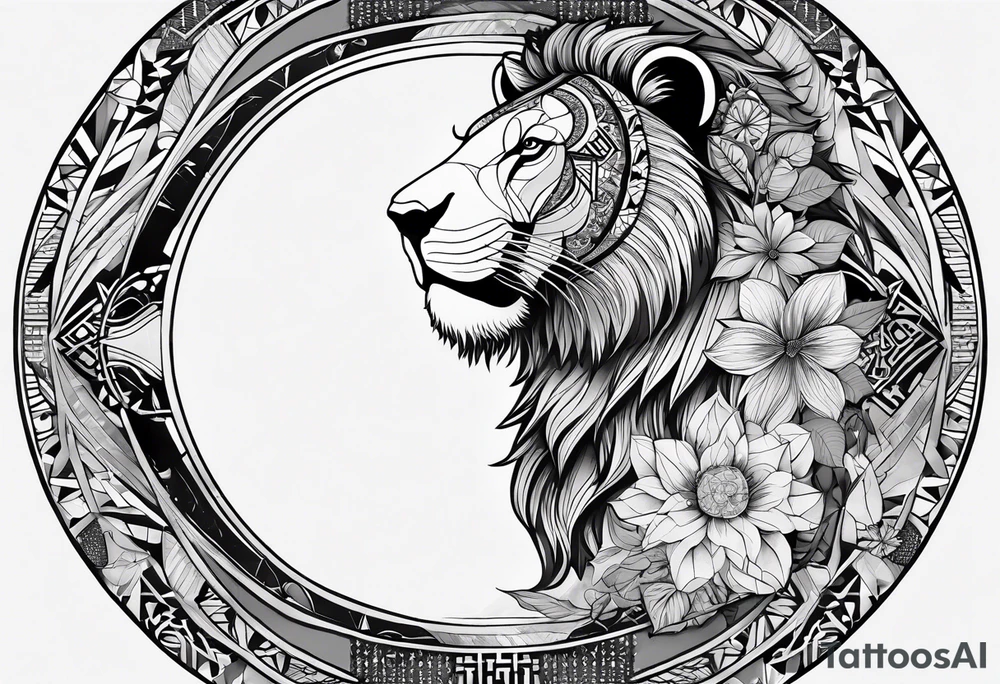 Very asymmetrical, +geometric pattern, with realistic full moon, detailed hippo face surround with lion fur,+tribal, +geometric, +inkart , +blackwork, +grey scale, + sketch
with wintersweet flower bud, +inkart touch, +for men, detailed , combined favourite , tattoo idea