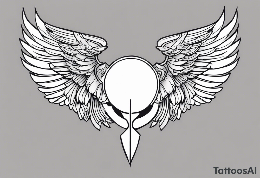 Valkyrie wings tattoo idea