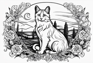 Dog fucking cat tattoo idea