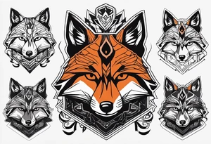 army angry fox commando tattoo idea