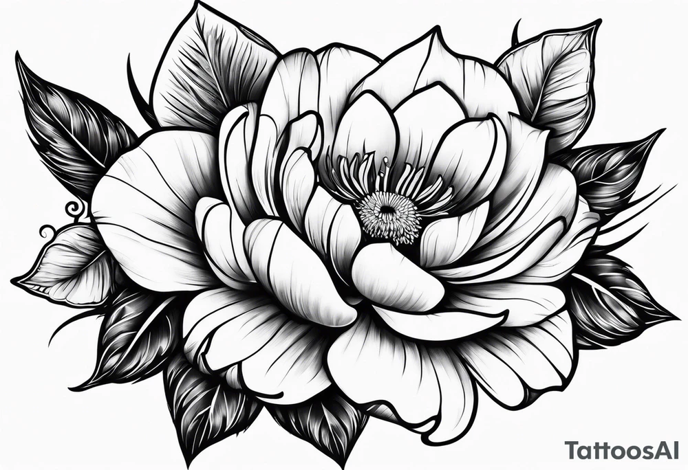 Native California flowers tattoo idea