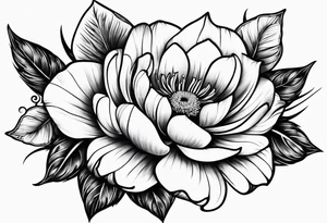 Native California flowers tattoo idea