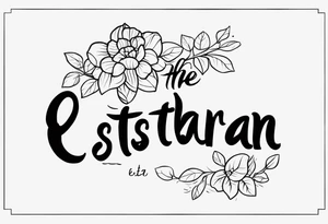 The name esteban with a bean tattoo idea