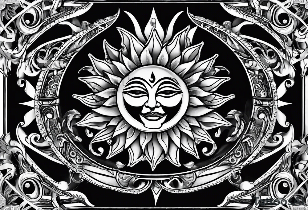 sun card games tattoo idea