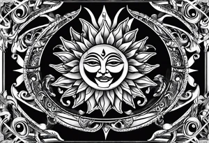 sun card games tattoo idea