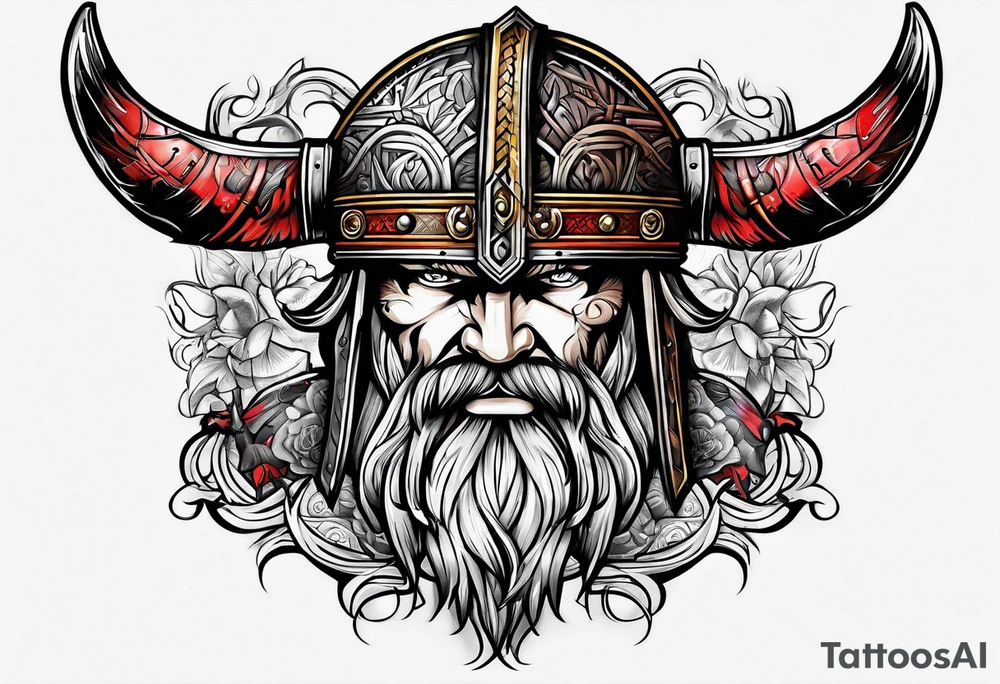 Viking weapons tattoo idea